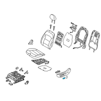 OEM 2020 Hyundai Ioniq Knob-Front Seat Slide Power, LH Diagram - 88197-F2100-TRY