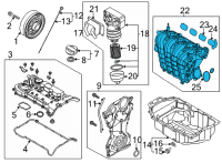 OEM 2022 Hyundai Sonata Manifold Assembly-Intake Diagram - 28310-2J600