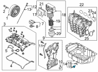 OEM 2021 Hyundai Sonata Plug-Oil Drain Diagram - 21512-27001