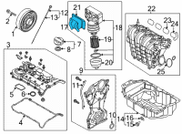 OEM 2021 Hyundai Sonata Cooler Assembly-Oil Diagram - 26400-2J001
