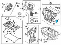 OEM 2021 Hyundai Sonata Gasket-Throttle Body Diagram - 28312-2J300