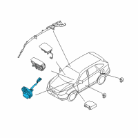 OEM Hyundai Clock Spring Contact Assembly Diagram - 93490-3J400