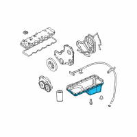 OEM 2008 Dodge Ram 3500 Pan-Engine Oil Diagram - 68043300AA