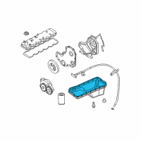 OEM 2008 Dodge Ram 2500 Gasket-Oil Pan Diagram - 5086854AA