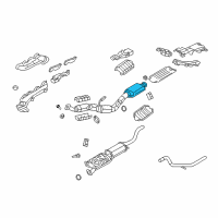 OEM 2007 Mercury Mountaineer Converter & Pipe Diagram - 7L2Z-5F250-C