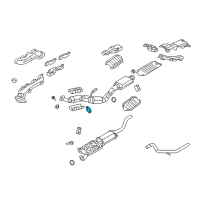 OEM 2003 Mercury Mountaineer Converter & Pipe Gasket Diagram - 1L2Z-5N226-BA