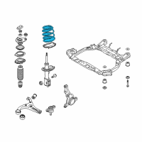 OEM 2006 Hyundai Accent Spring-Front Diagram - 54630-1G210--DS