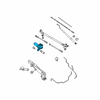 OEM 2015 Nissan Xterra Motor Assy-Windshield Wiper Diagram - 28815-ZL90B