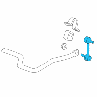 OEM Hummer H3 Link Kit-Rear Stabilizer Shaft Diagram - 94730380