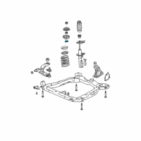 OEM 2007 Saturn Ion Bearing, Front Suspension Strut Mount Diagram - 22687774