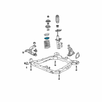 OEM 2003 Saturn Ion Insulator, Front Spring Upper Diagram - 22687776