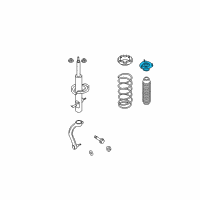 OEM 2006 Infiniti G35 INSULATOR Assembly-STRUT Mounting Diagram - 54320-AL50A