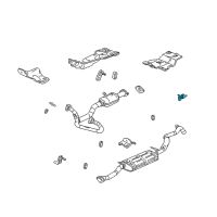 OEM GMC Sonoma Hanger, Exhaust Muffler Diagram - 15983996