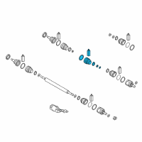 OEM 2020 Kia Optima Boot Kit-Front Axle Wheel Diagram - 49581C1000