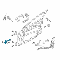 OEM 2017 Hyundai Elantra Checker Assembly-Front Door, LH Diagram - 79380-F2000