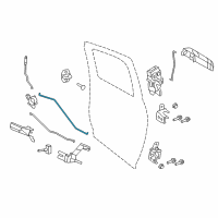 OEM 2018 Ram 3500 Link-Inside Handle To Latch Diagram - 68045138AA