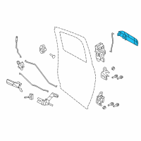 OEM 2016 Ram 2500 Exterior Door Diagram - 1GH261BUAG