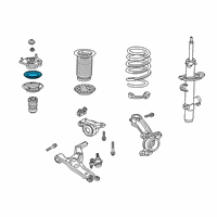 OEM 2018 Honda Accord Bearing, Front Shock Absorber Mount Diagram - 51726-TVA-A02