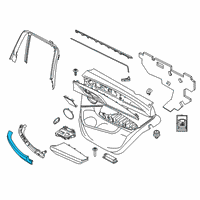 OEM 2019 BMW X3 TRIM COVER, PULL STRAP, LEFT Diagram - 51-41-5-A36-395