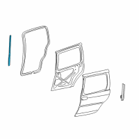 OEM 2003 Oldsmobile Silhouette Front Weatherstrip Diagram - 15889122