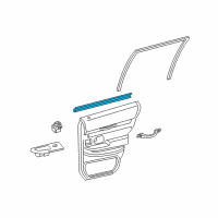 OEM 2004 Ford Crown Victoria Belt Weatherstrip Diagram - 6W7Z-5425860-A