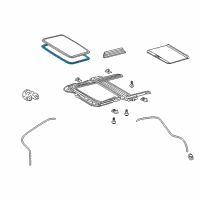 OEM 2012 Toyota Matrix Weatherstrip Diagram - 63251-02060