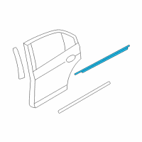 OEM Mercury Milan Belt Weatherstrip Diagram - 6E5Z-5425597-C