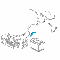 OEM 2013 Buick Verano Hold Down Diagram - 13284547