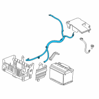 OEM 2012 Buick Verano Positive Cable Diagram - 95437092