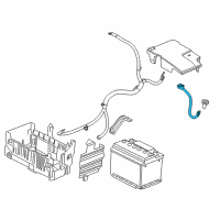 OEM 2013 Buick Verano Cable Asm-Battery Negative Diagram - 13363864