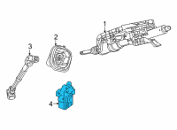 OEM Jeep MODULE-STEERING COLUMN Diagram - 68414987AE