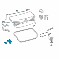 OEM 2022 Lexus ES250 MOTOR ASSY, LUGGAGE Diagram - 85790-33030