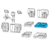 OEM Chrysler Pacifica Seat Cushion Foam Diagram - 68224702AC