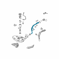 OEM 2005 Toyota Corolla Filler Pipe Diagram - 77201-12610