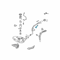 OEM 2005 Toyota Matrix Filler Pipe Clamp Diagram - 77281-02050