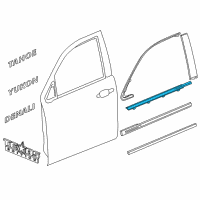 OEM 2018 Chevrolet Tahoe Belt Molding Diagram - 84126966