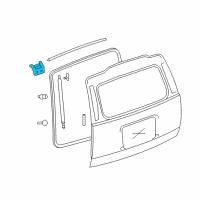 OEM 2009 Chevrolet Tahoe Hinge Asm-Lift Gate Diagram - 15260499