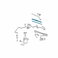 OEM 2008 Cadillac DTS Wiper Blade Diagram - 15931976