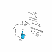 OEM 2008 Cadillac DTS Washer Reservoir Diagram - 10367083