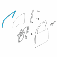 OEM 2016 Chevrolet SS Run Weatherstrip Diagram - 92281993