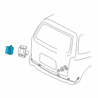 OEM 2005 Chevrolet Uplander Rear Object Alarm Module Assembly Diagram - 15238502