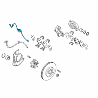 OEM Kia Borrego Sensor Assembly-Abs Front Wheel Diagram - 956702J010