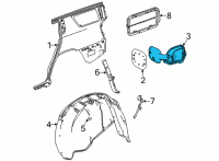 OEM Cadillac Fuel Pocket Diagram - 84831032