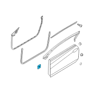 OEM 2015 Hyundai Genesis Coupe Cover-Door Tooling Hole Diagram - 82181-2M000