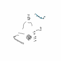 OEM Lincoln Pressure Hose Diagram - 8T4Z-3A719-A