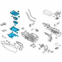 OEM Ford Console Panel Diagram - BT4Z-78045A76-CA