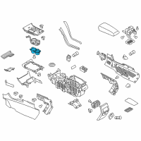 OEM 2011 Ford Edge Cup Holder Diagram - DT4Z-7813562-BA