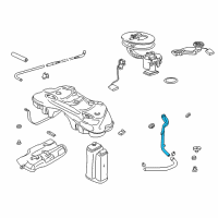 OEM 1995 BMW 750iL Plastic Filler Pipe Diagram - 16-11-1-184-667