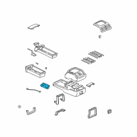 OEM 2001 Lexus RX300 Instrument Panel Cup Holder Sub-Assembly (Black) Diagram - 55604-48011-C0