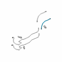 OEM Honda Pipe, Rear Receiver Diagram - 80343-SHJ-A02